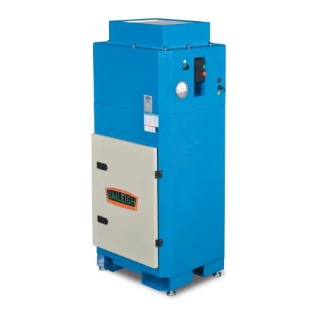 Baileigh Industrial Holdings Baileigh Industrial Heavy Duty Metal Dust Collector, 110V, Single Phase, 1.5 HP, MDC-1200-HD 1017633